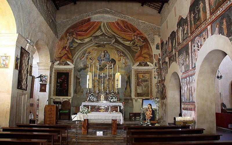 Santuario della Madonna di Ceri - Interno della chiesa